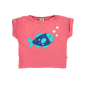 Frugi T-Shirt Rosa mit Fisch Applikation 98/104