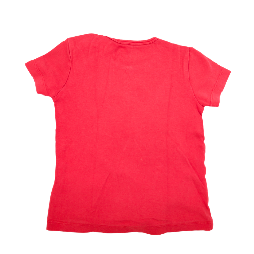 Frugi T-Shirt Rot mit Giraffen Applikation 98/104