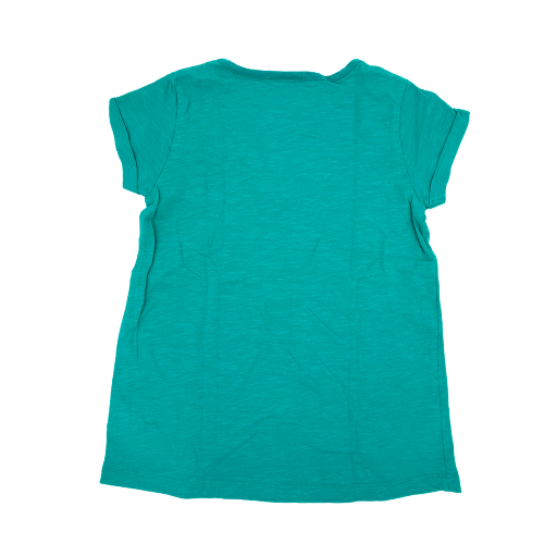 Frugi T-Shirt Türkis Sonnen Applikation 110/116