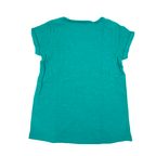 Frugi T-Shirt Türkis Sonnen Applikation 110/116