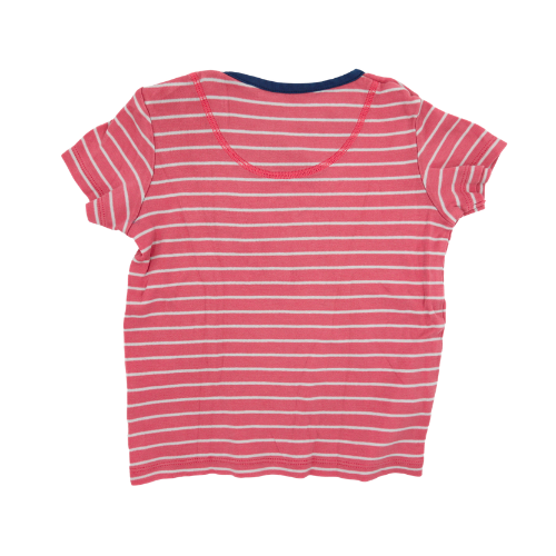 Frugi T-Shirt Rosa gestreift mit Pelikan Applikation 92/98
