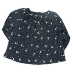 Alana Bluse Dunkelblau Blumen 92