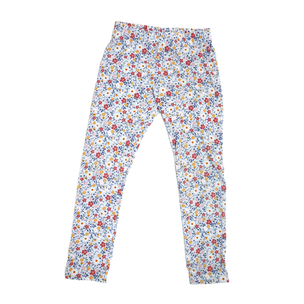Alana Leggings Blau Blümchen 110
