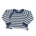Alana Jacke Wickelschnitt Blau-Weiß gestreift 68