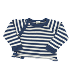 Alana Jacke Wickelschnitt Blau-Weiß gestreift 68