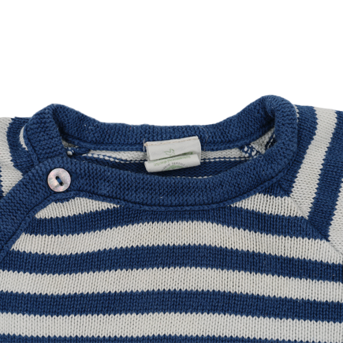 Alana Jacke Wickelschnitt Blau-Weiß gestreift 68
