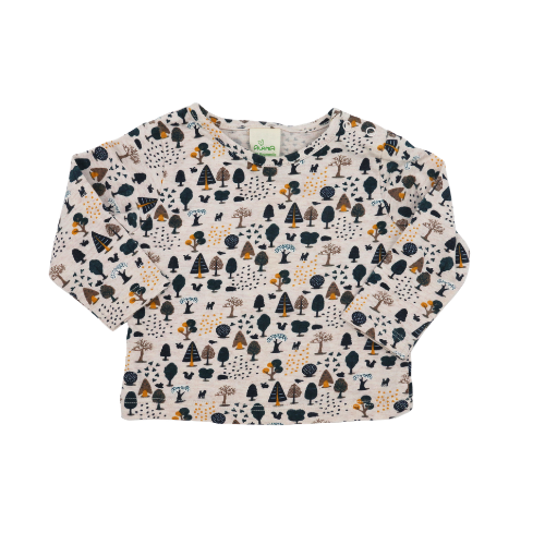 Alana Langarmshirt Beige Bäume Gr. 56