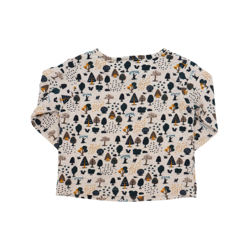Alana Langarmshirt Beige Bäume Gr. 56