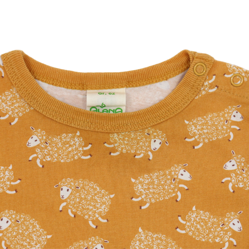 Alana Langarmshirt Gelb Schafe 62