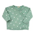 Alana Langarmshirt Wickelschnitt Grün Tannenbaum 62 oder 68