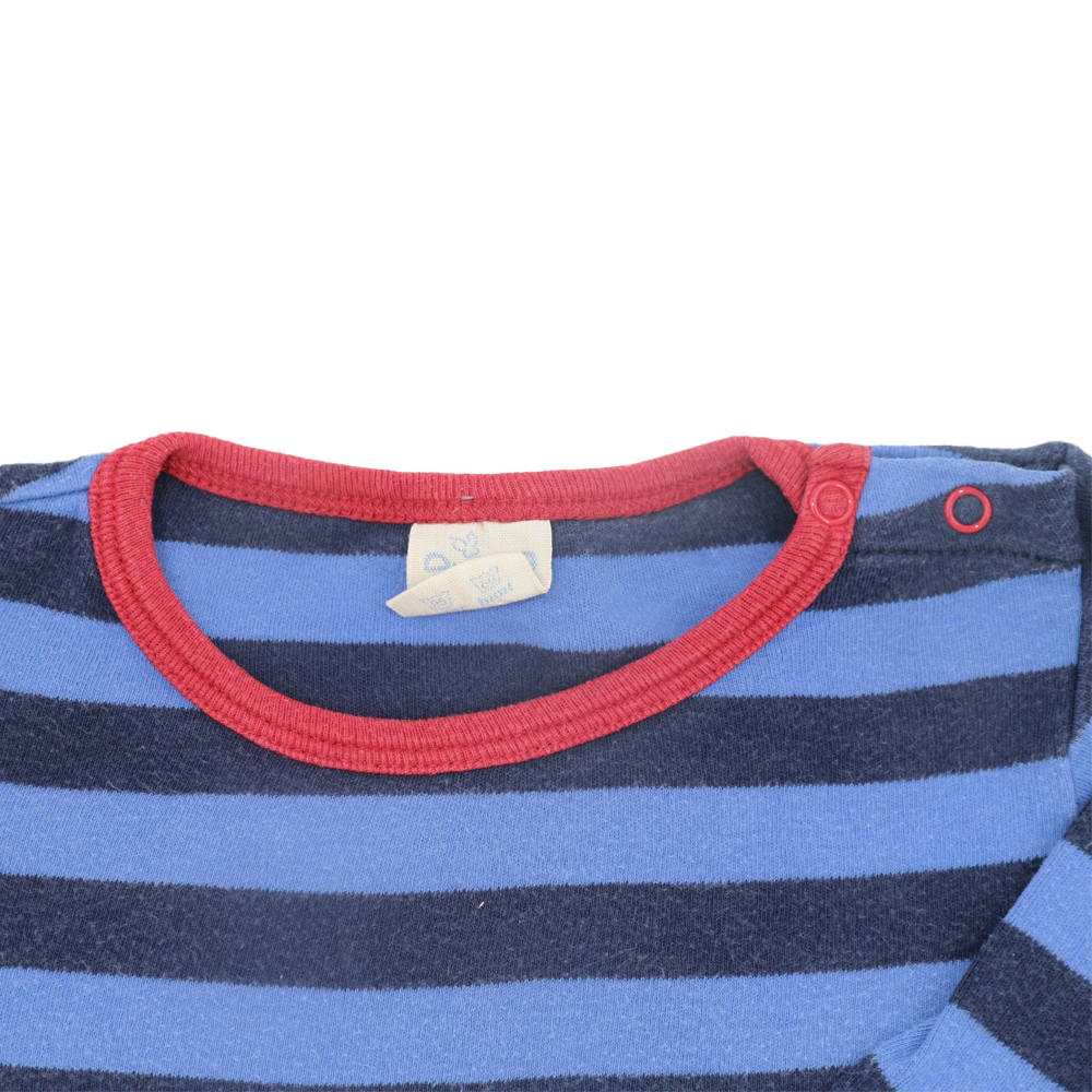 Alana Langarmshirt Blau gestreift 80