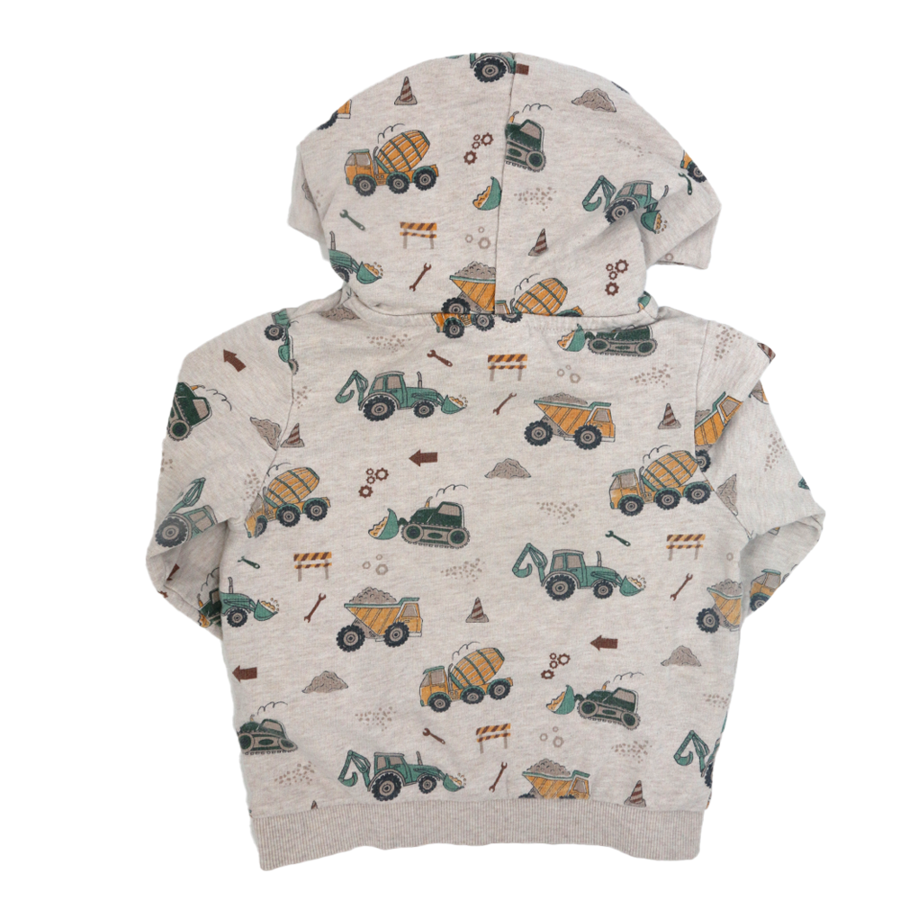 Alana Kapuzenpullover Beige Baustellen Motiv 98