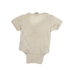 Alana Kurzarm Wickelbody aus Bio-Wolle und Seide, Beige, 62/68