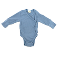 Alana Langarm Wickelbody mit Mitwachsfunktion Blau 50/56
