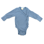 Alana Langarm Wickelbody mit Mitwachsfunktion Blau 50/56