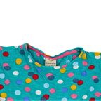 Frugi Kleid Türkis mit Punkten 104/110
