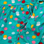 Frugi Kleid Türkis mit Punkten 104/110