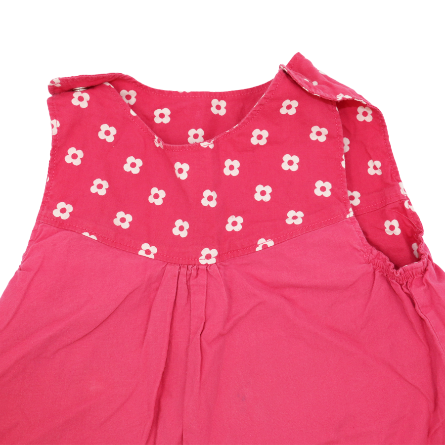 Frugi Wende-Kleid Rosa mit Blümchen Motiv 83-90