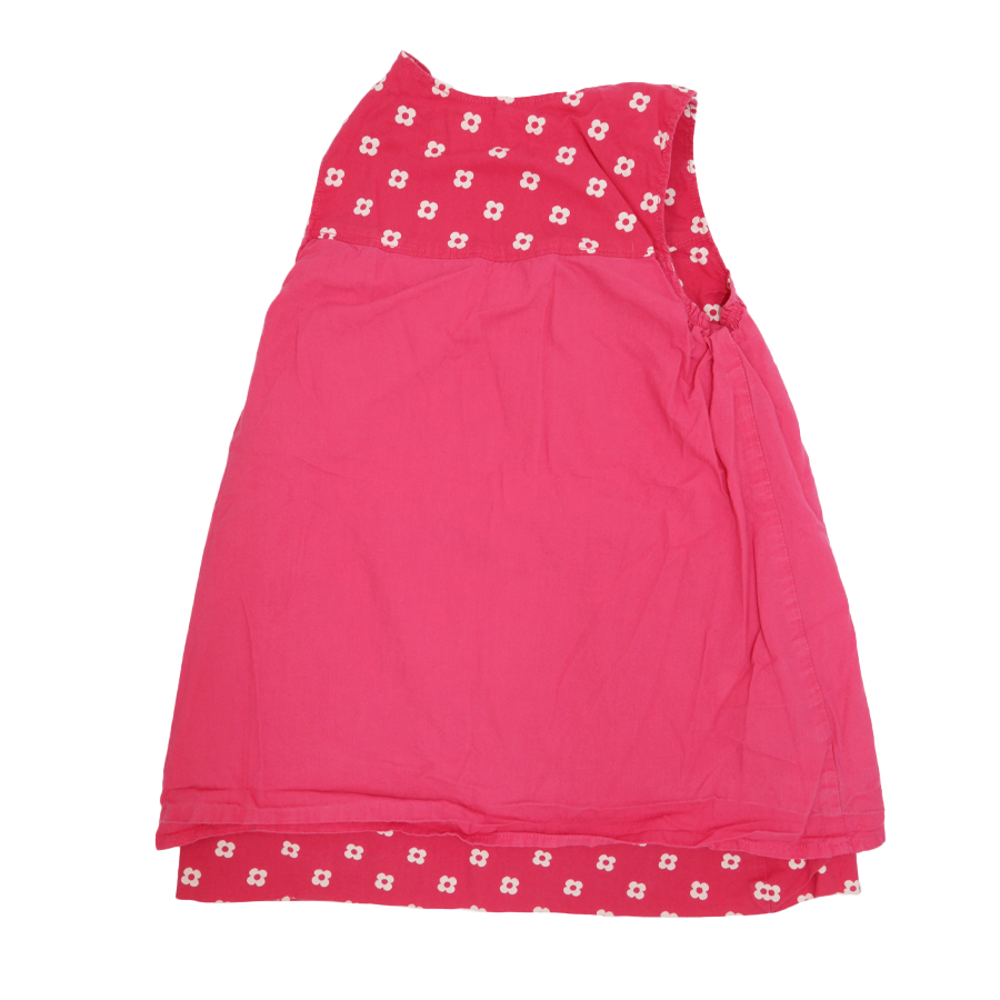 Frugi Wende-Kleid Rosa mit Blümchen Motiv 83-90