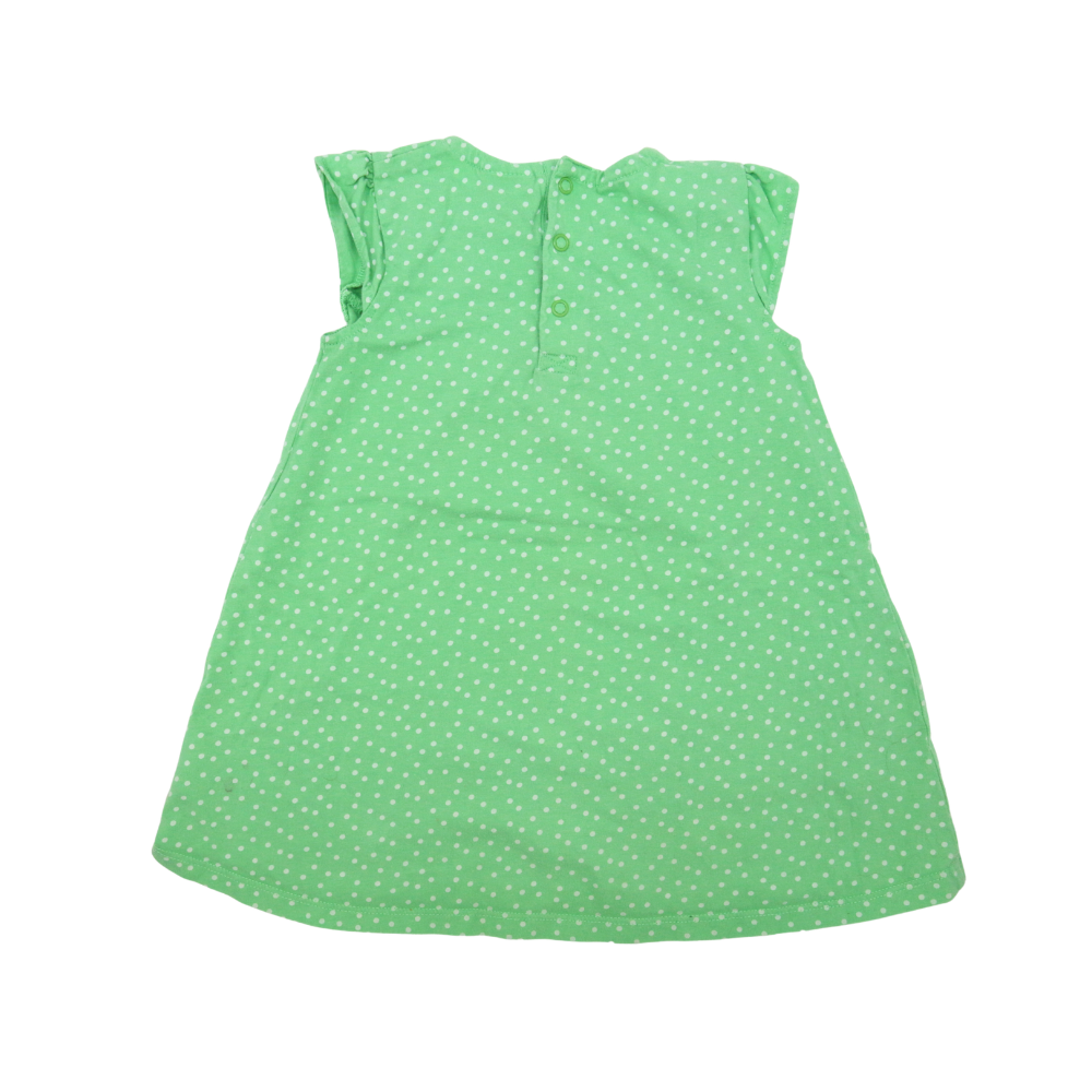 Frugi Kleid Grün mit Marienkäfer Motiv 86/92