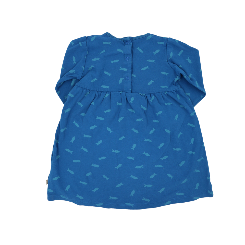 Frugi Langarm-Kleid Blau 92/98