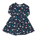 Frugi Skaterkleid Dunkelblau Igel Motiv 98/104