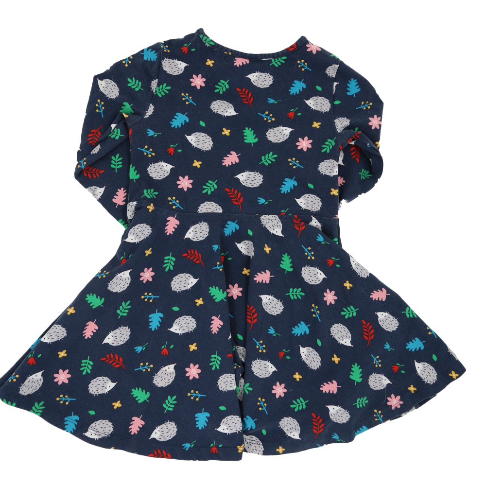 Frugi Skaterkleid Dunkelblau Igel Motiv 98/104