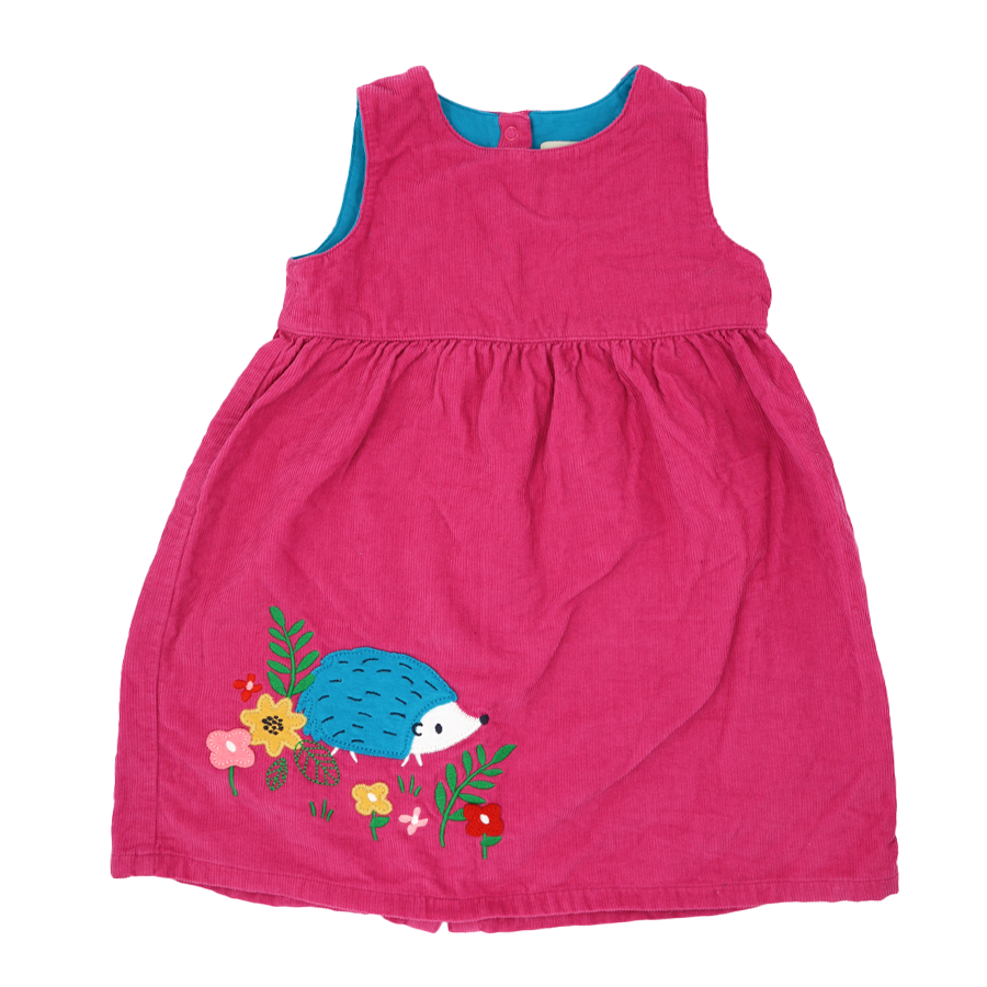 Frugi Cord Kleid Rosa mit Igel Motiv 98/104