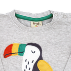 Frugi Langarmshirt Grau Papagei 62/68