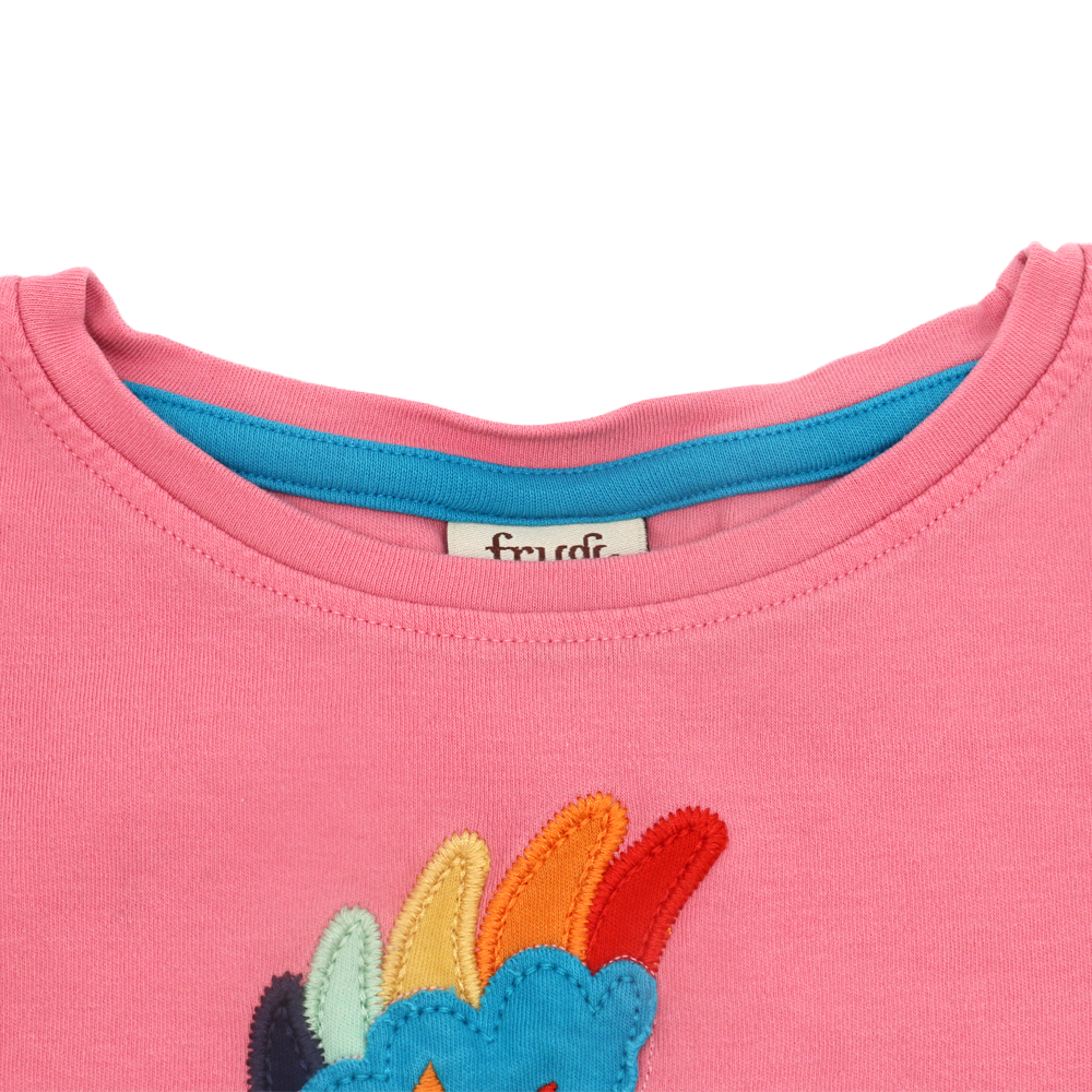 Frugi Langarmshirt Pink mit Papagei Motiv 98/104