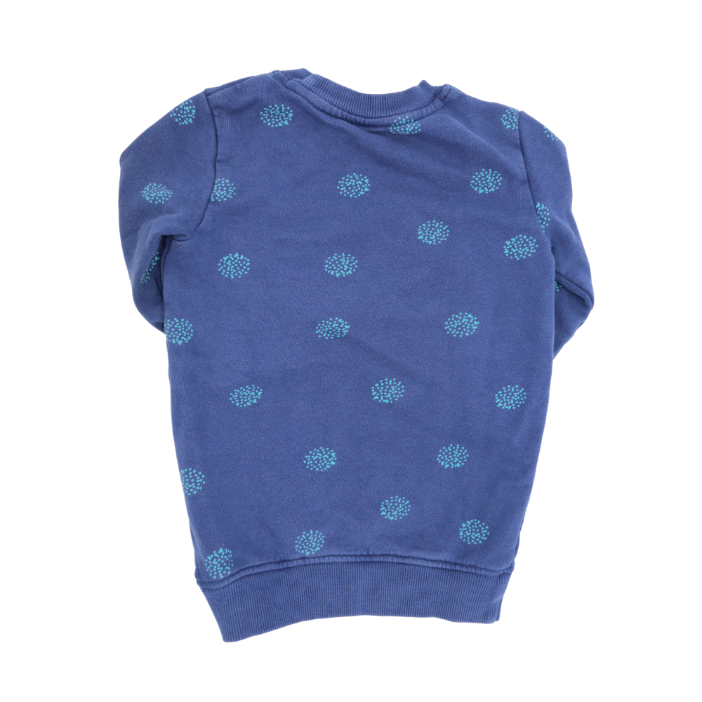 Frugi Pullover Blau mit Pinguin Applikation 92/98