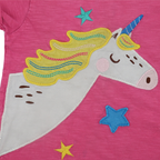 Frugi T-Shirt Pink mit Einhorn Applikation 92/98