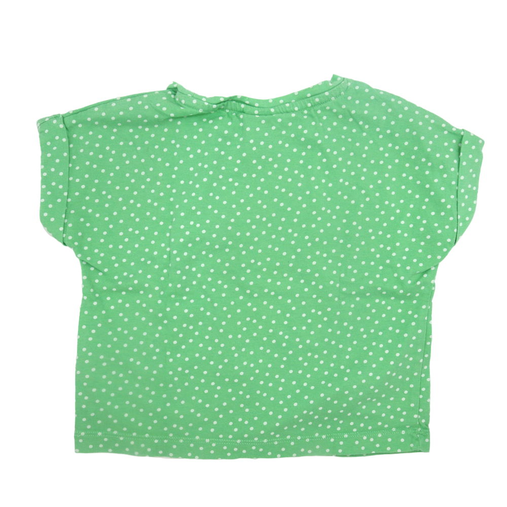Frugi T-Shirt Grün mit Pferd Applikation 98/104