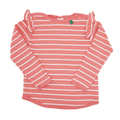 Fred's World by Green Cotton Langarmshirt Puffärmel Rosa-Weiß Gestreift 110