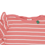 Fred's World by Green Cotton Langarmshirt Puffärmel Rosa-Weiß Gestreift 110