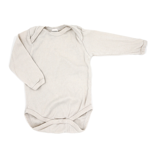 Hessnatur Langarm Body Beige 62/68 oder 74/80