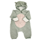 Hessnatur Fleece Overall Grün 50/56