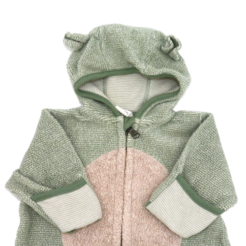 Hessnatur Fleece Overall Grün 50/56