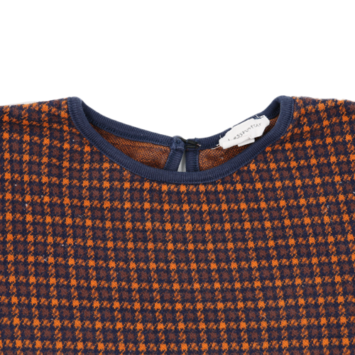 Hessnatur Kleid Braun Kariert 122/128