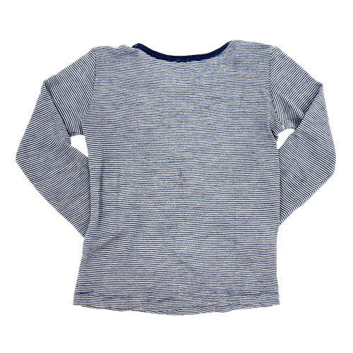Living Crafts Langarmshirt Blau gestreift 116