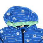 loud+proud Sweat-Overall mit Kapuze Blau Faultier 74/80