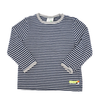 loud+proud Langarmshirt Blau Weiß gestreift 86/92