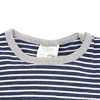 loud+proud Langarmshirt Blau Weiß gestreift 86/92