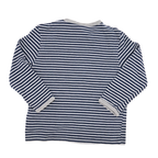loud+proud Langarmshirt Blau Weiß gestreift 86/92