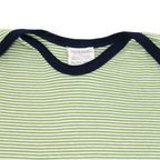 loud+proud Langarmshirt Grün-Weiß gestreift 86/92