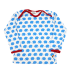loud+proud Langarmshirt Blau Igel 86/92