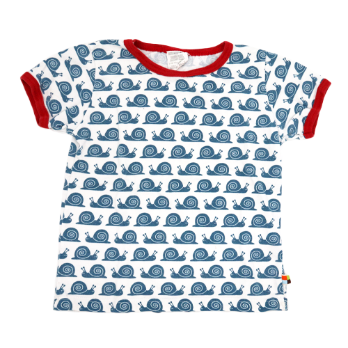 loud+proud T-Shirt Weiß Schnecke 110/116
