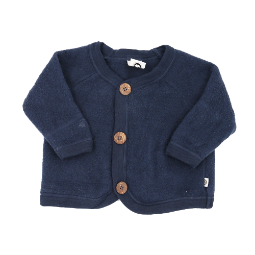 Müsli by Green Cotton Wolljacke Dunkelblau 56-62