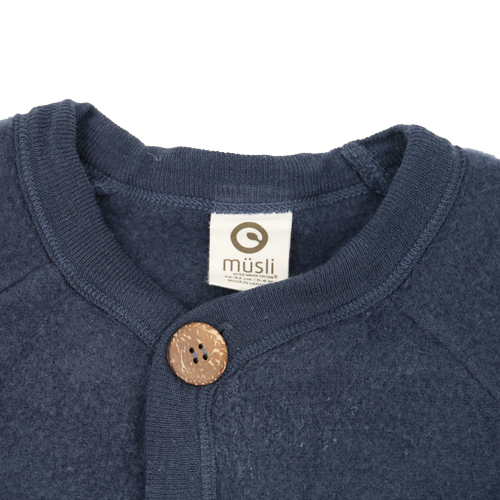 Müsli by Green Cotton Wolljacke Dunkelblau 56-62