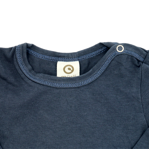 Müsli by Green Cotton Langarmshirt Dunkelblau 62